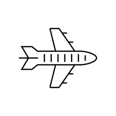 plane icon element of logistics icon for mobile concept and web apps. Thin line plane icon can be used for web and mobile. Premium icon on white background