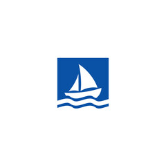 Sailing Boat logo / icon design