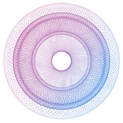 Vector Guilloche elements for certificate or diploma and currency design