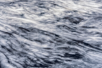 Frozen water surface pattern similar to marble