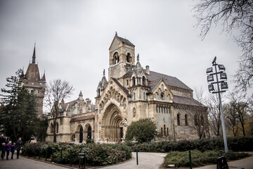 Fototapeta na wymiar Church of Jak in City Park, Budapest / Hungary