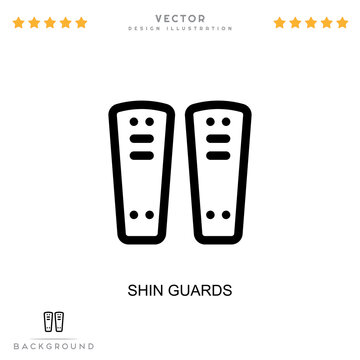 Shin guards icon. Simple element from digital disruption collection. Line Shin guards icon for templates, infographics and more