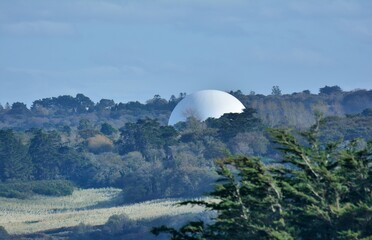 The radome of Pleumeur-Bodou seen from the 