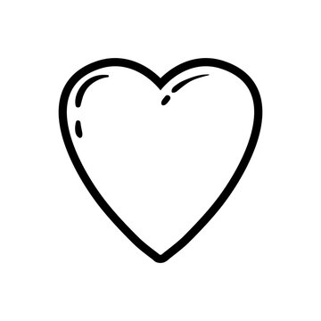 heart love pop art line style icon