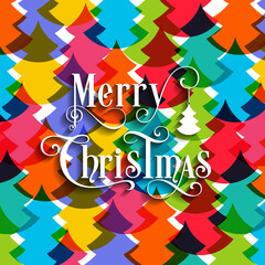 Illustration of merry Christmas for the celebration of Christian community festival.