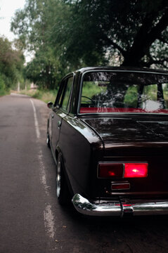 My vintage car in the countryside 