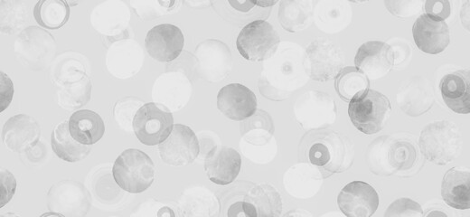 White Circles Pattern. Abstract Polka Dots 