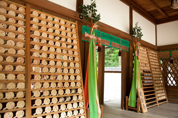 河合神社の鏡絵馬