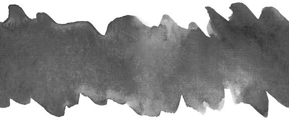 gray black watercolor stripe with paper texture for text and design
