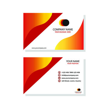 abstract template business card free vector