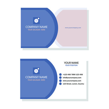 clean business card template free vector