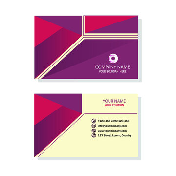 simple business card template free vector