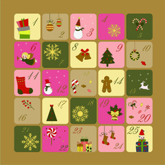 Advent calendar for children.