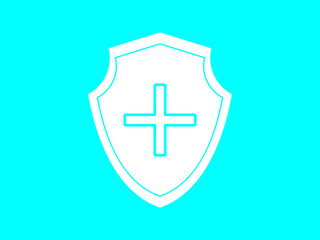 Fototapeta premium shield and cross