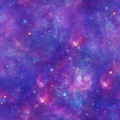 Obraz na płótnie Canvas Galaxy Sky Seamless Pattern 