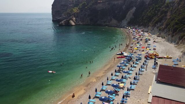 Veduta aerea della spiaggia di Guidaloca