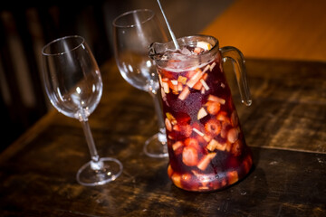 Sangria drink pitcher