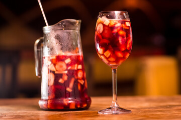 Sangria drink pitcher