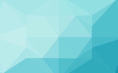 Fototapeta premium Light BLUE vector abstract mosaic background.