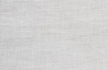 White rough linen fabric texture - obrazy, fototapety, plakaty