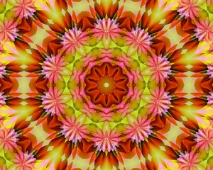 Fototapeta na wymiar Colorful meditation mandala