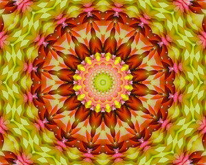 Colorful meditation mandala - 387020160