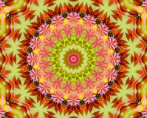 Colorful meditation mandala - 387020193