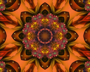 Colorful meditation mandala - 387020354