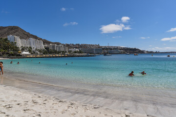 beautiful beach by the ocean