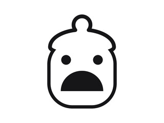 Fototapeta premium set of faces vector illustration