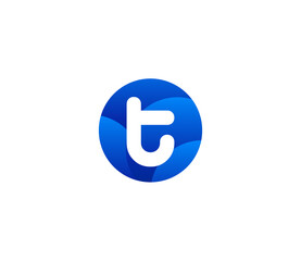 T Alphabet Modern Logo Design Concept