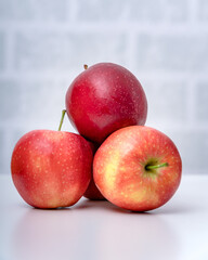 Red Apple  on white background