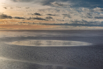 Low Tide at Sunset, from the Beach at Southport