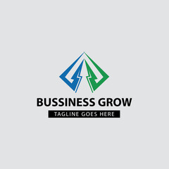 Business arrow logo design template. Vector illustration