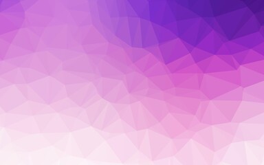 Light Pink, Blue vector polygon abstract backdrop.