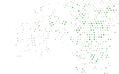 Light Green vector template with crystals, triangles.