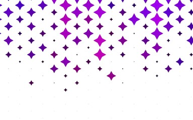 Light Purple vector template with sky stars.