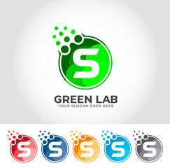 S Alphabet Lab Creative Logo Design Concept