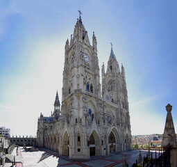 Church of the Basilica, in Quito, Ecuador, empty during the pandemic.