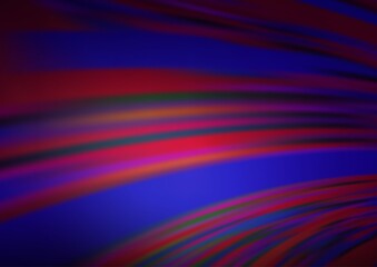 Dark Purple vector blurred shine abstract template.