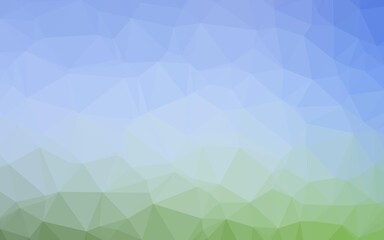 Light Blue, Green vector polygonal pattern.