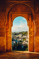 Alhambra gate - obrazy, fototapety, plakaty