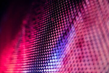 CloseUp LED blurred screen. LED soft focus background. abstract background ideal for design.