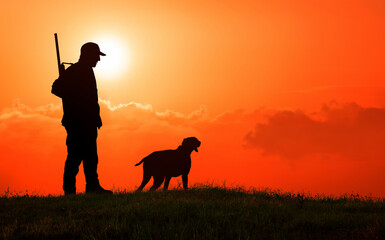 Hunter and his dog