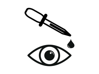 eye dropper medicine icon vector illustration eps10