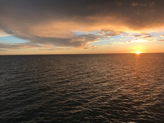 Zonsondergang boven Clearwater Beach Florida