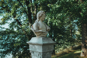 statue in the garden