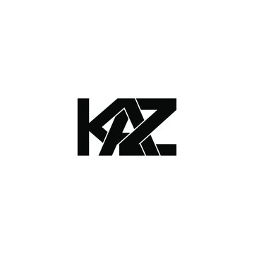 kaz letter original monogram logo design