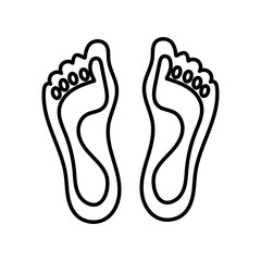Orthopedic soles line style icon