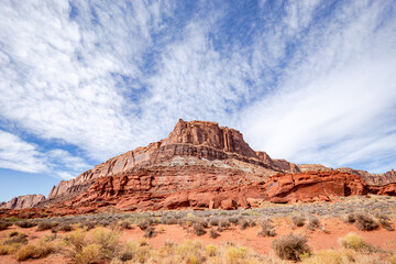 Fototapeta na wymiar Red rock formations in Canyonlands National Park, Utah